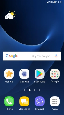 When the battery charging icon is displayed, the battery is charging.