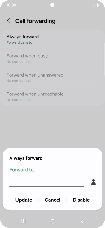 Press Disable.