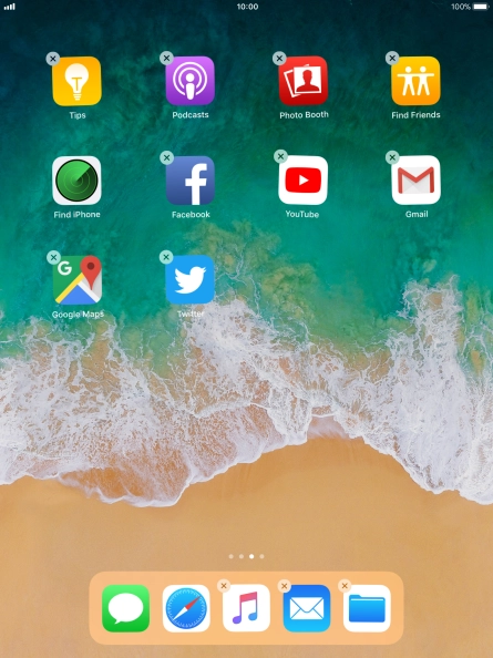 Press the delete icon. Press the delete icon.