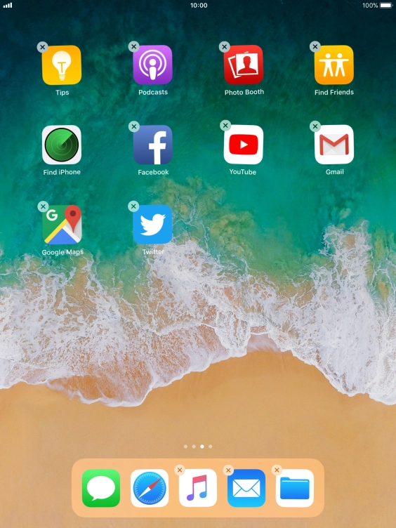 Press the delete icon. Press the delete icon.