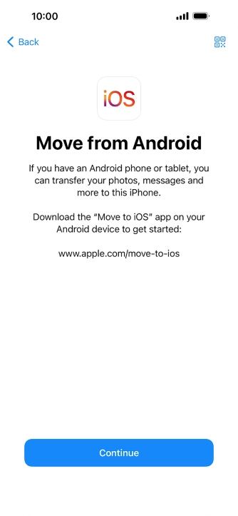 To transfer content to your phone, you need to install the app 