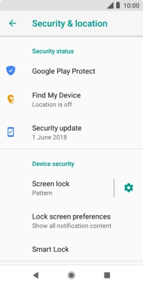 Press Screen lock and key in the current phone lock code. Press Screen lock and key in the current phone lock code.
