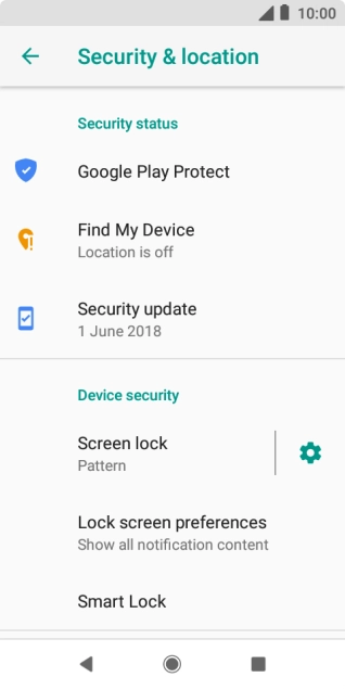 Press Screen lock and key in the current phone lock code. Press Screen lock and key in the current phone lock code.