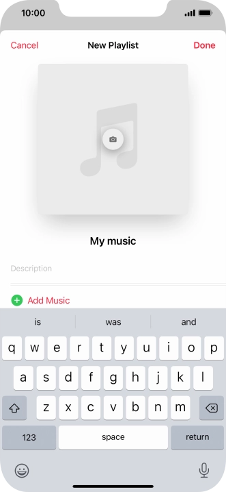 Press Add Music.