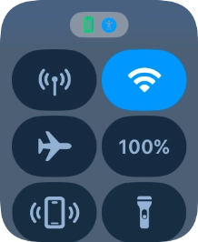 Press the mobile data icon to turn the function on or off.