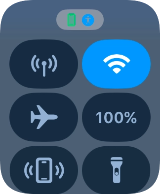 Press the mobile data icon to turn the function on or off.