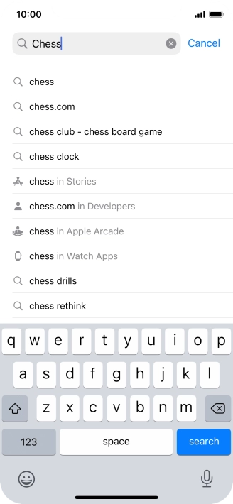 Press search.