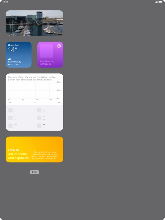 Press and hold the required Widget Stack. Press and hold the required Widget Stack.