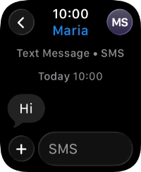 Press SMS. Press SMS.