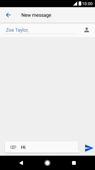 Press the attachment icon.