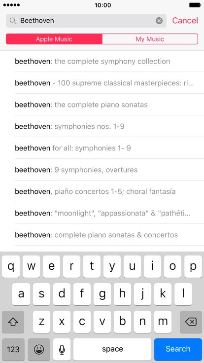 Press Search.