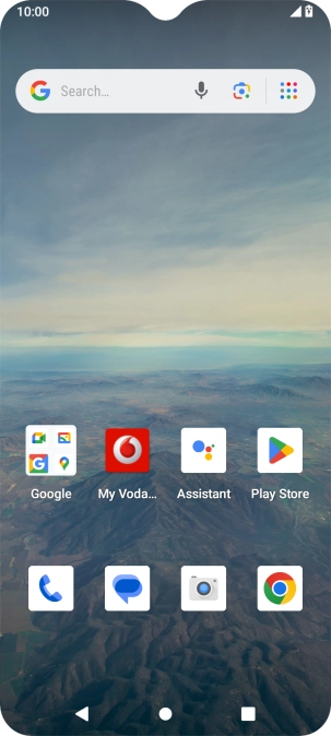 When the battery charging icon is displayed, the battery is charging.