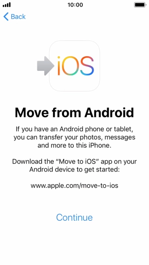 To transfer content to your phone, you need to install the app 