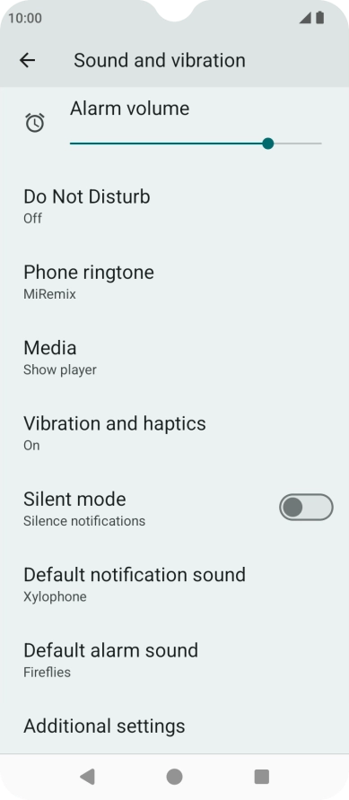 Press Phone ringtone. Press Phone ringtone.