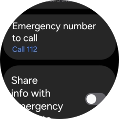 Press Emergency number to call. Press Emergency number to call.
