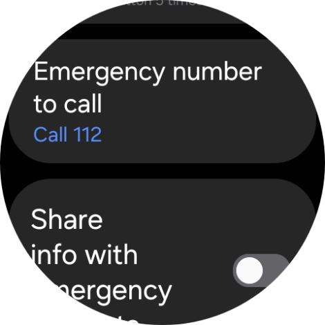 Press Emergency number to call. Press Emergency number to call.