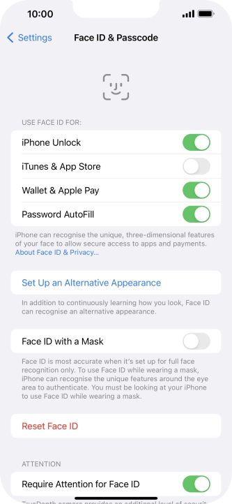 Press the indicators next to the required settings to turn them on or off. Press the indicators next to the required settings to turn them on or off.