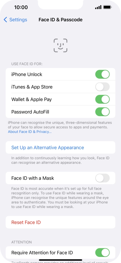 Press the indicators next to the required settings to turn them on or off. Press the indicators next to the required settings to turn them on or off.