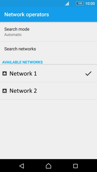 Press Search mode.