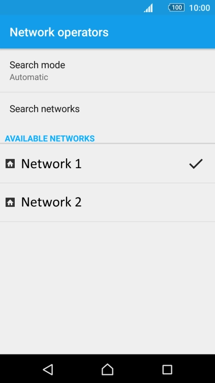 Press Search mode.