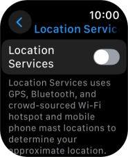Press Location Services.