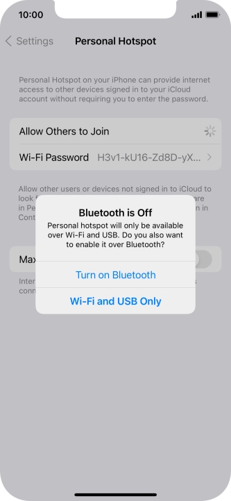 If Wi-Fi is turned on, press Wi-Fi and USB Only. If Wi-Fi is turned on, press Wi-Fi and USB Only.