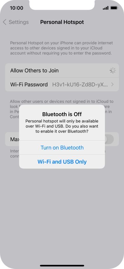 If Wi-Fi is turned on, press Wi-Fi and USB Only. If Wi-Fi is turned on, press Wi-Fi and USB Only.