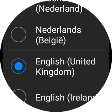 Press the required language. Press the required language.