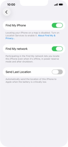 Press the indicator next to Press the indicator next to
