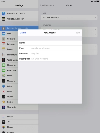 Press Email and key in your email address. Press Email and key in your email address.