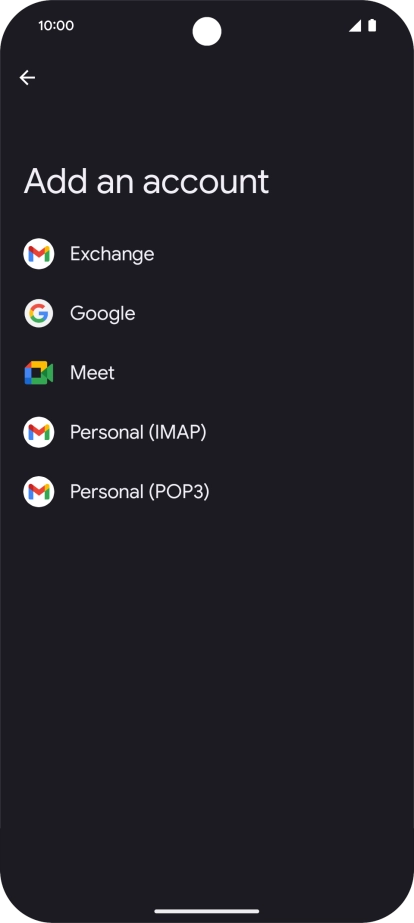 Press Google.
