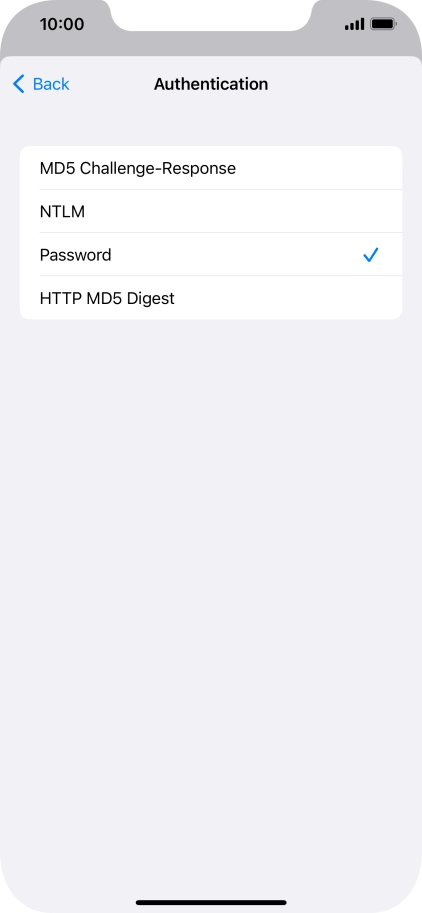Press Password.