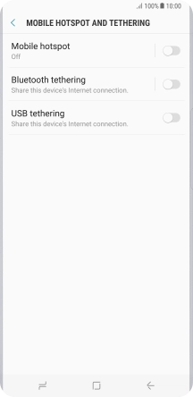 Press Mobile hotspot. Press Mobile hotspot.