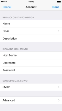 Press SMTP.