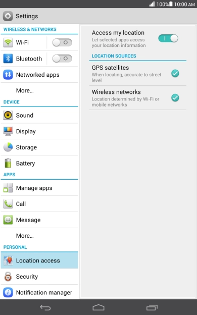 Press GPS satellites to turn the function on or off. Press GPS satellites to turn the function on or off.
