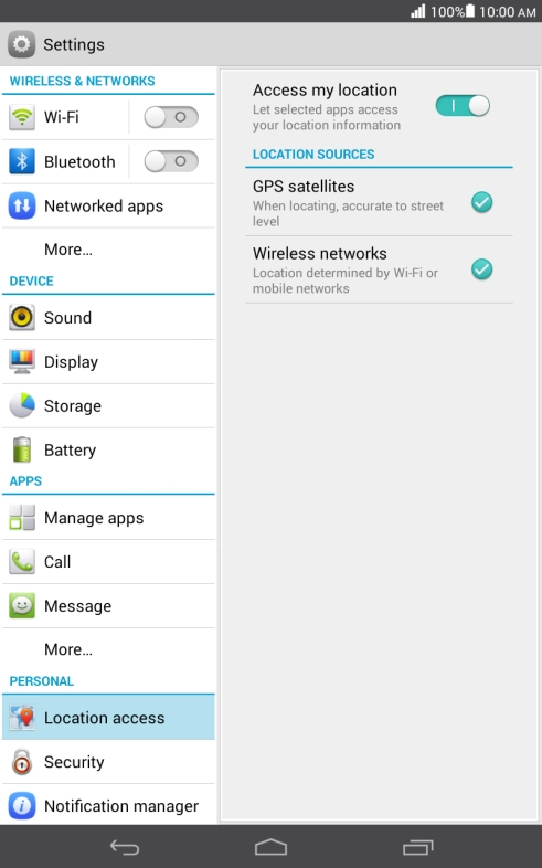 Press GPS satellites to turn the function on or off. Press GPS satellites to turn the function on or off.