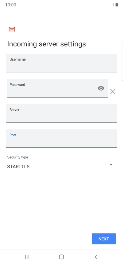 Press the drop down list below 