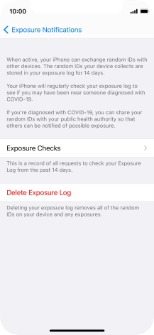 Press Delete Exposure Log.