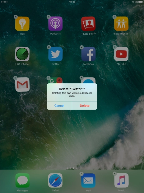 Press Delete.