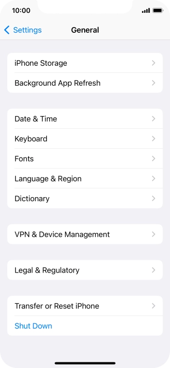 Press Transfer or Reset iPhone. Press Transfer or Reset iPhone.