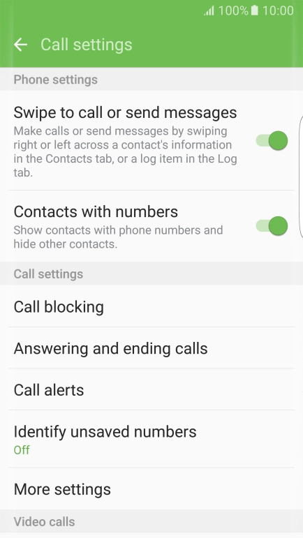 Press More settings.