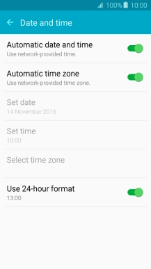 Press the Home key to return to the home screen.