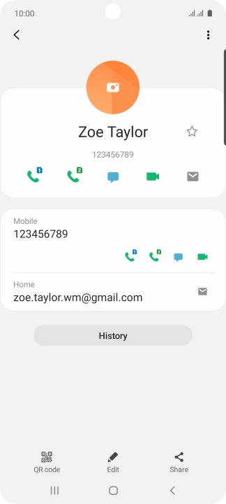 Press the call icon next to the required SIM. Press the call icon next to the required SIM.