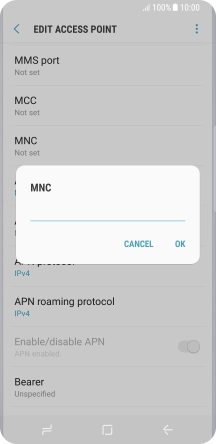 Key in 01 and press OK.