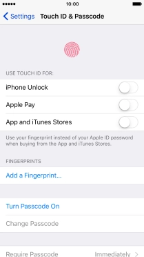 Press Add a Fingerprint... and follow the instructions on the screen to add your fingerprint.
