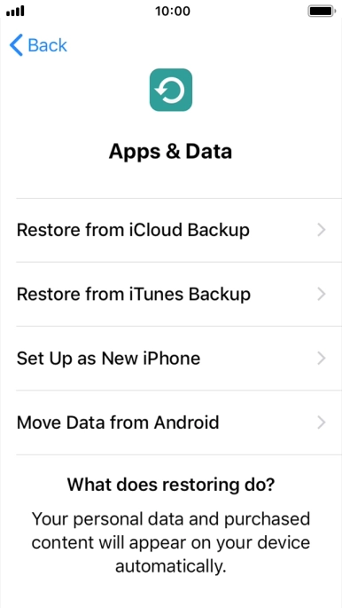 Press Set Up as New iPhone and follow the instructions on the screen to finish the activation. Press Set Up as New iPhone and follow the instructions on the screen to finish the activation.