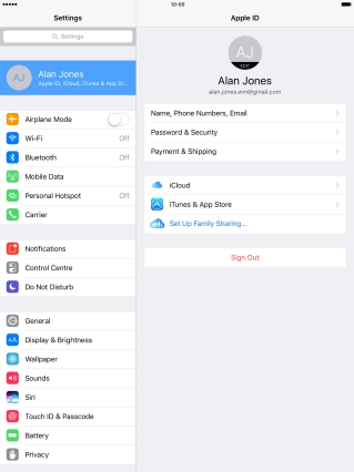 Press the Home key to return to the home screen. Press the Home key to return to the home screen.