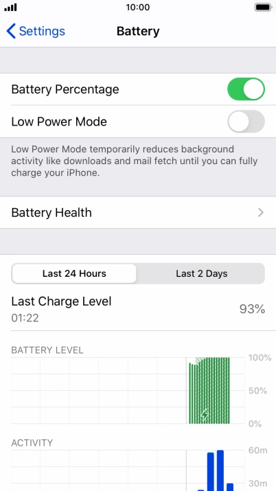 Press Battery Health.