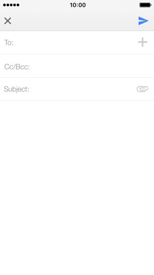 Press the search field and key in the first letters of the recipient's name.