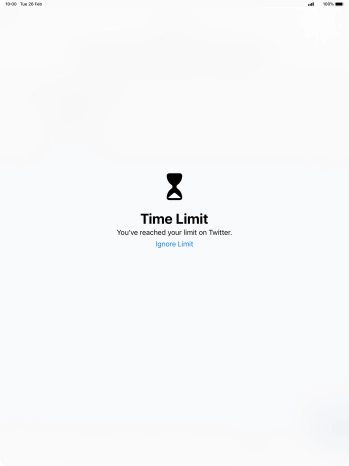 Press Ignore Limit.